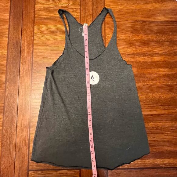 American Apparel Gray Creed Can You Take Me Higher Racerback Workout Shirt Large - Picture 5 of 11